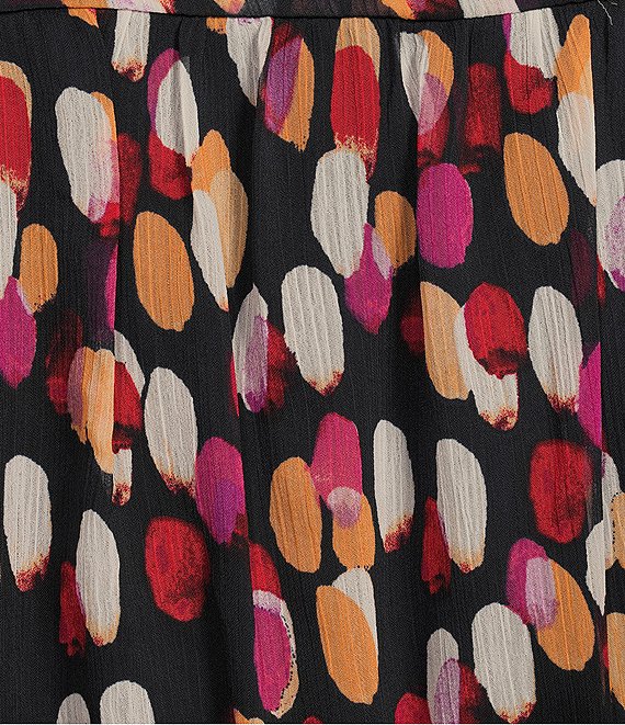 Split V-Neck Tiered Skirt Sheath Dress by London Times in Navy/Coral