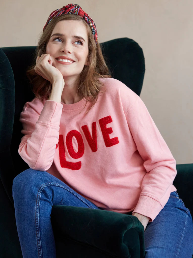 Love Sweatshirt by Shiraleah in Pink