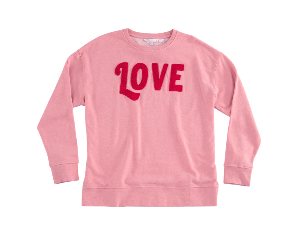 Love Sweatshirt by Shiraleah in Pink