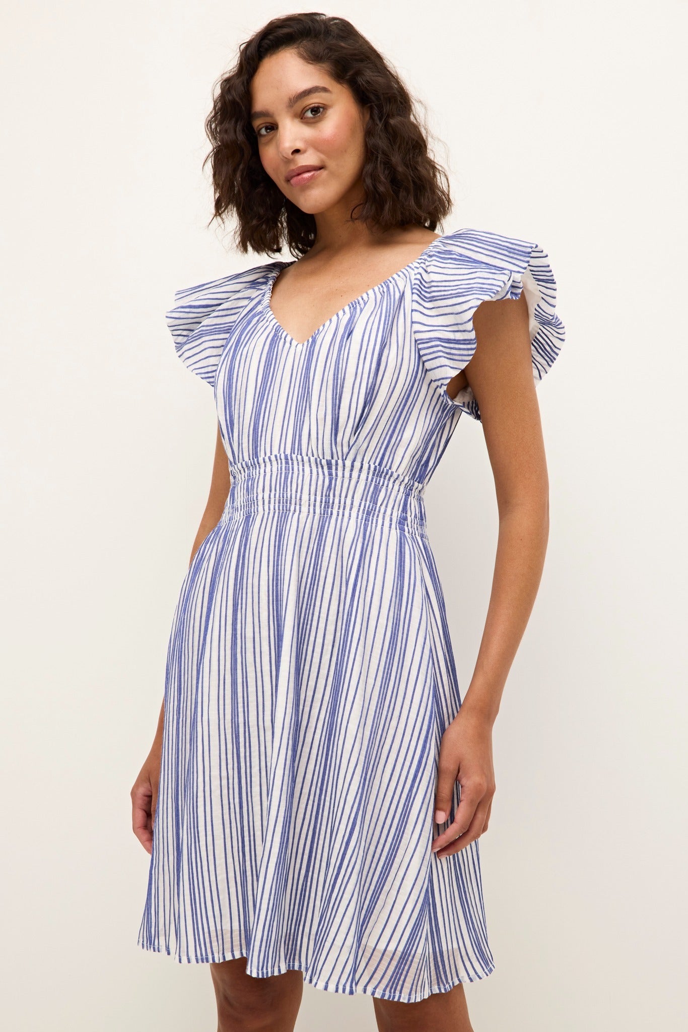 Emilia Dress by Marie Oliver in Dazzling Stripe