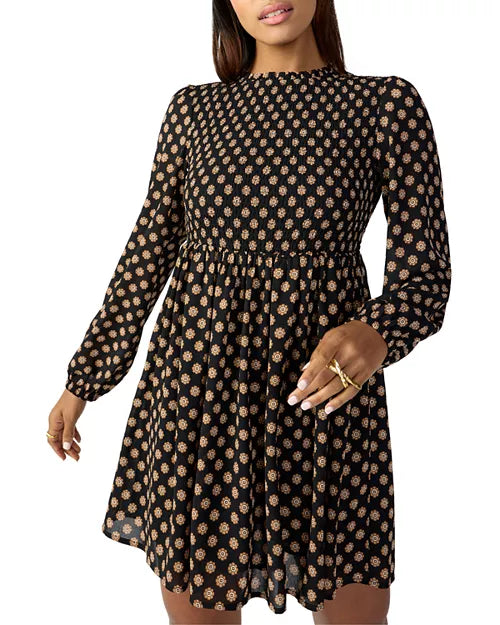 Smocked New Baby Doll Dress by Sanctuary in Medallion