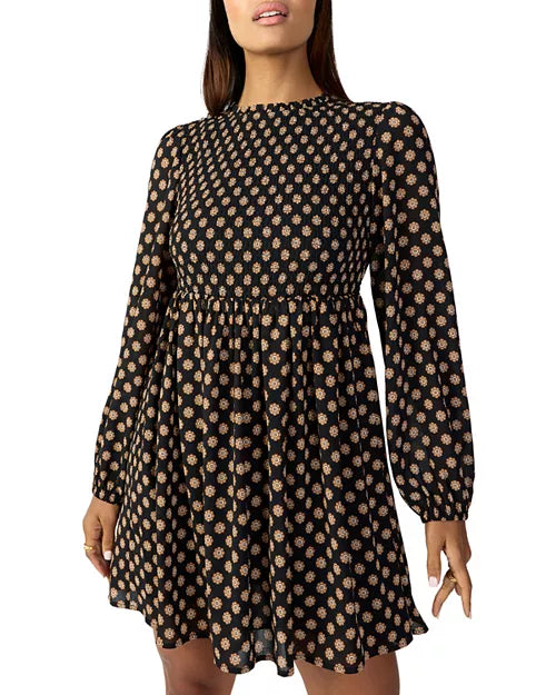 Smocked New Baby Doll Dress by Sanctuary in Medallion
