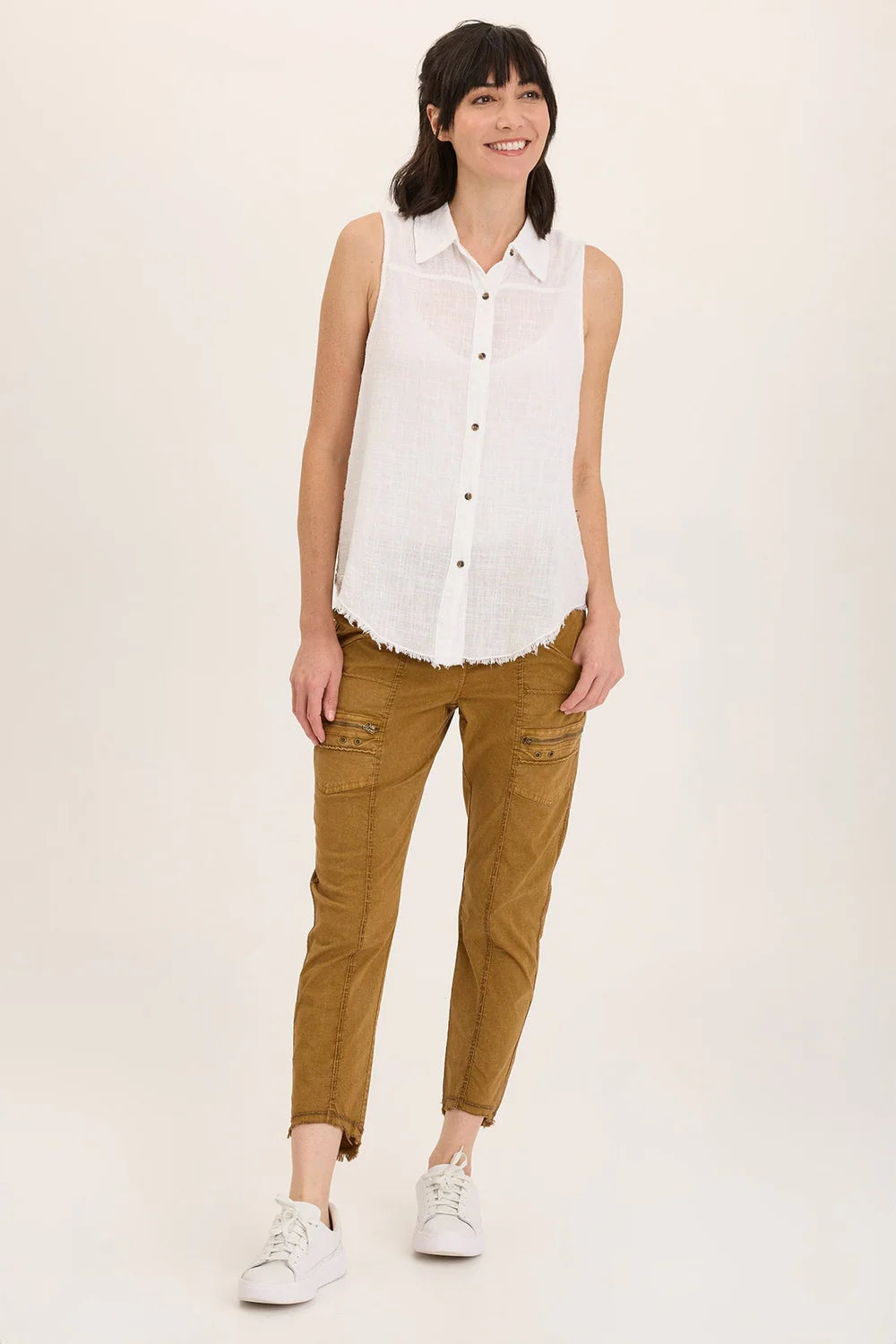 Acker Slim Pant by Wearables in Distress Wash Copper