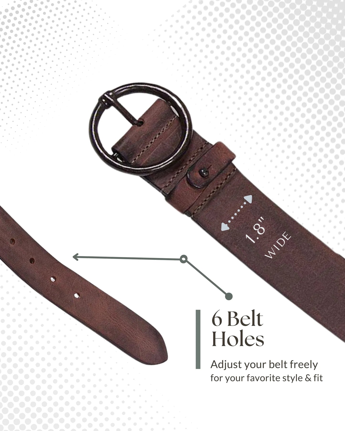 Pip Belt by Amsterdam Heritage in Brown