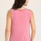 Twill Antoine Tank by Wearables in Distress Wash Rose