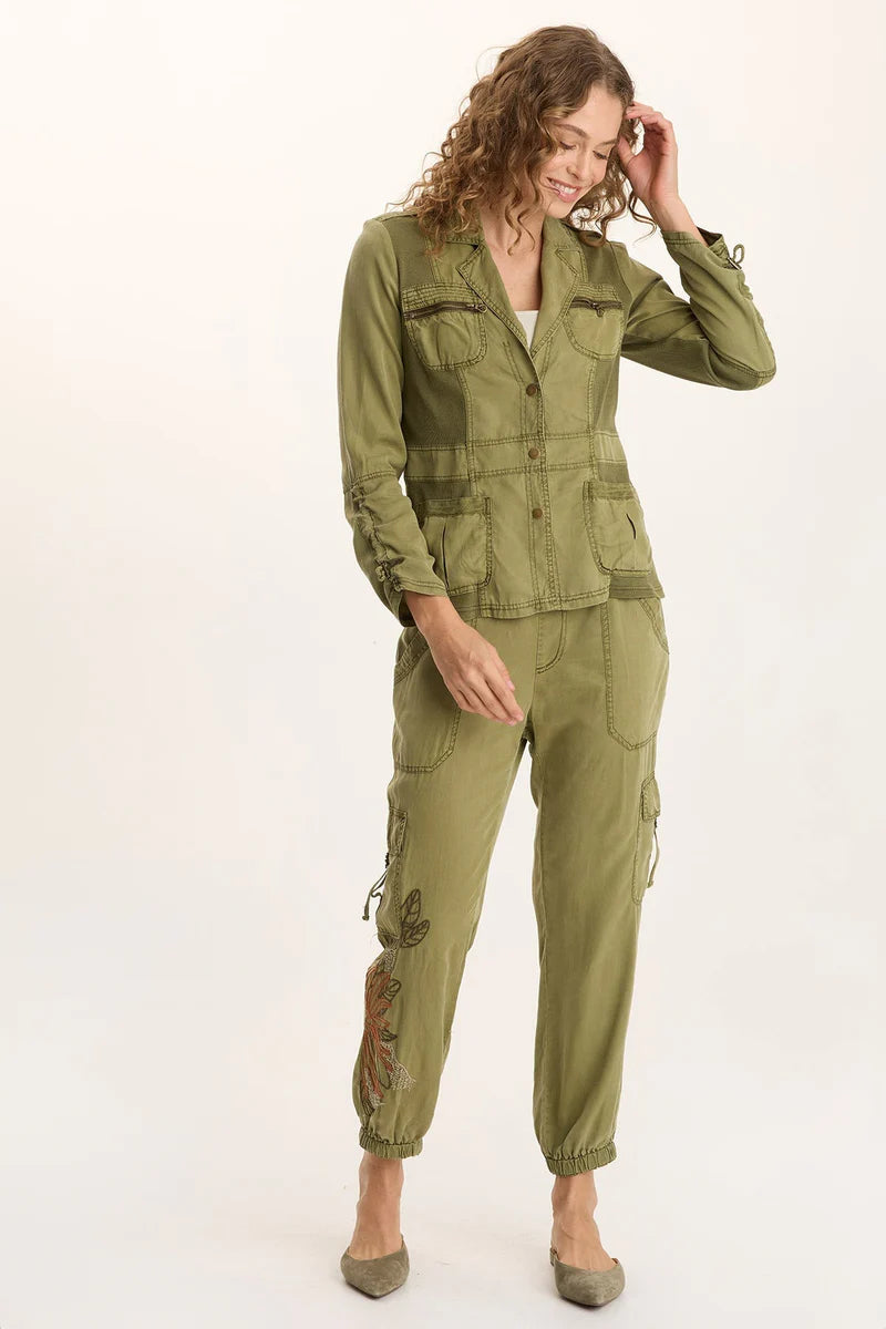 Embroidered Darri Jogger by XCVI in Thicket