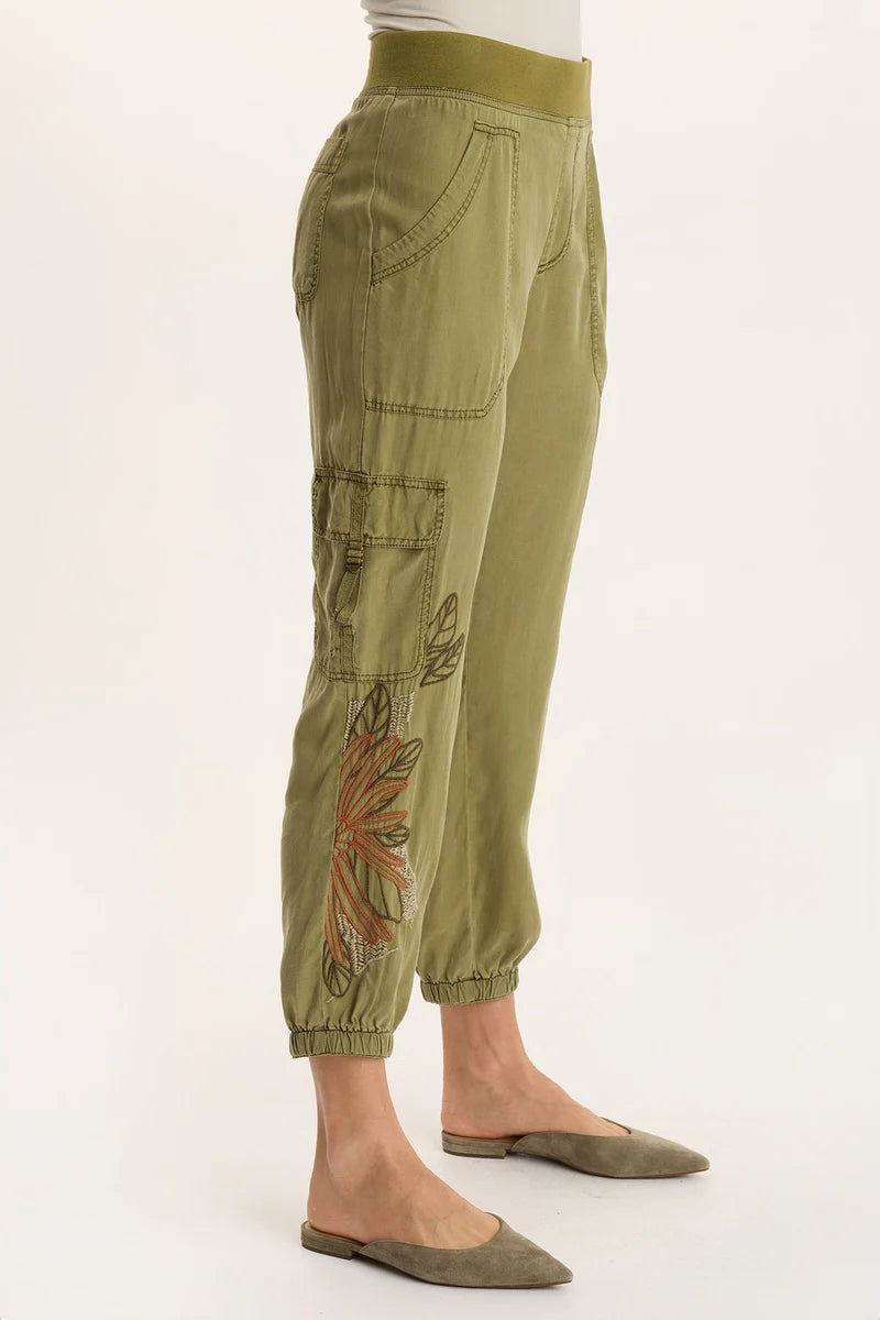 Embroidered Darri Jogger by XCVI in Thicket