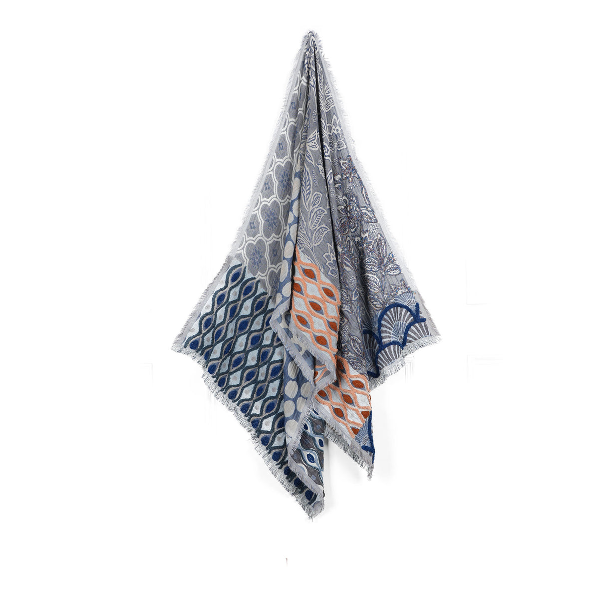 Scarf by Vismaya Scarves in Indigo Blue