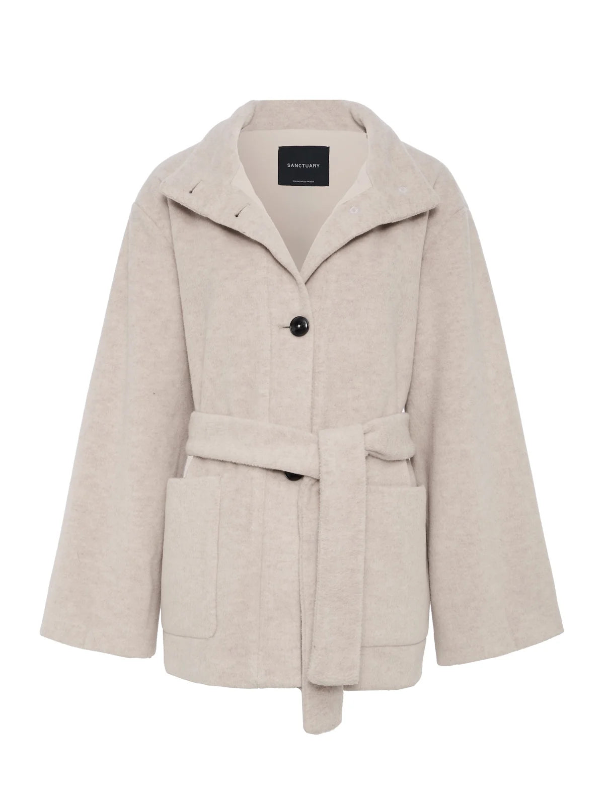 Bundled Wool Coat by Sanctuary in Bone