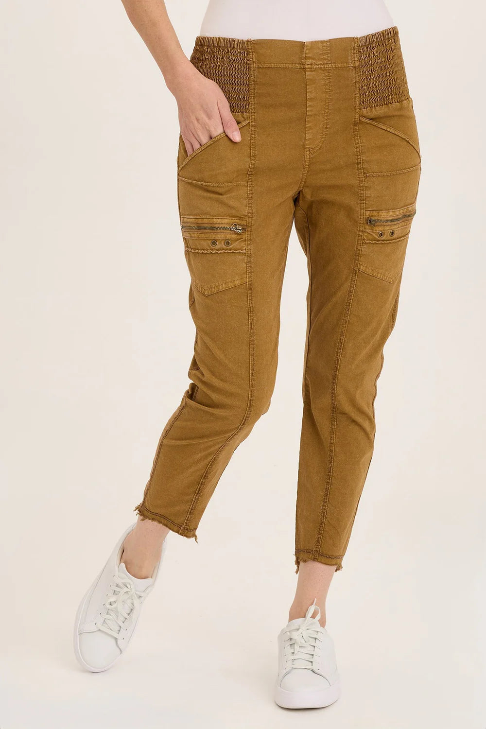 Acker Slim Pant by Wearables in Distress Wash Copper