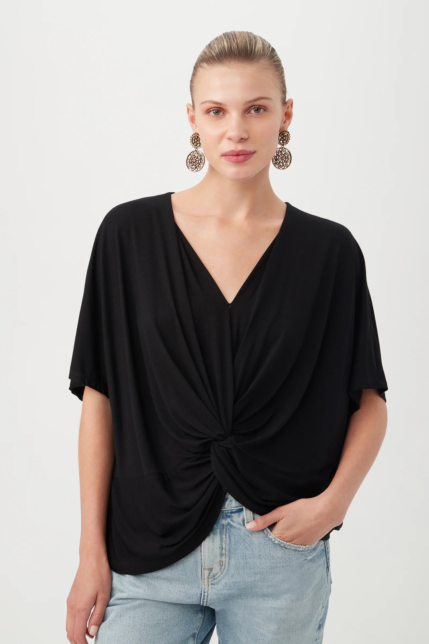 Empire State 2 Top by Trina Turk in Black