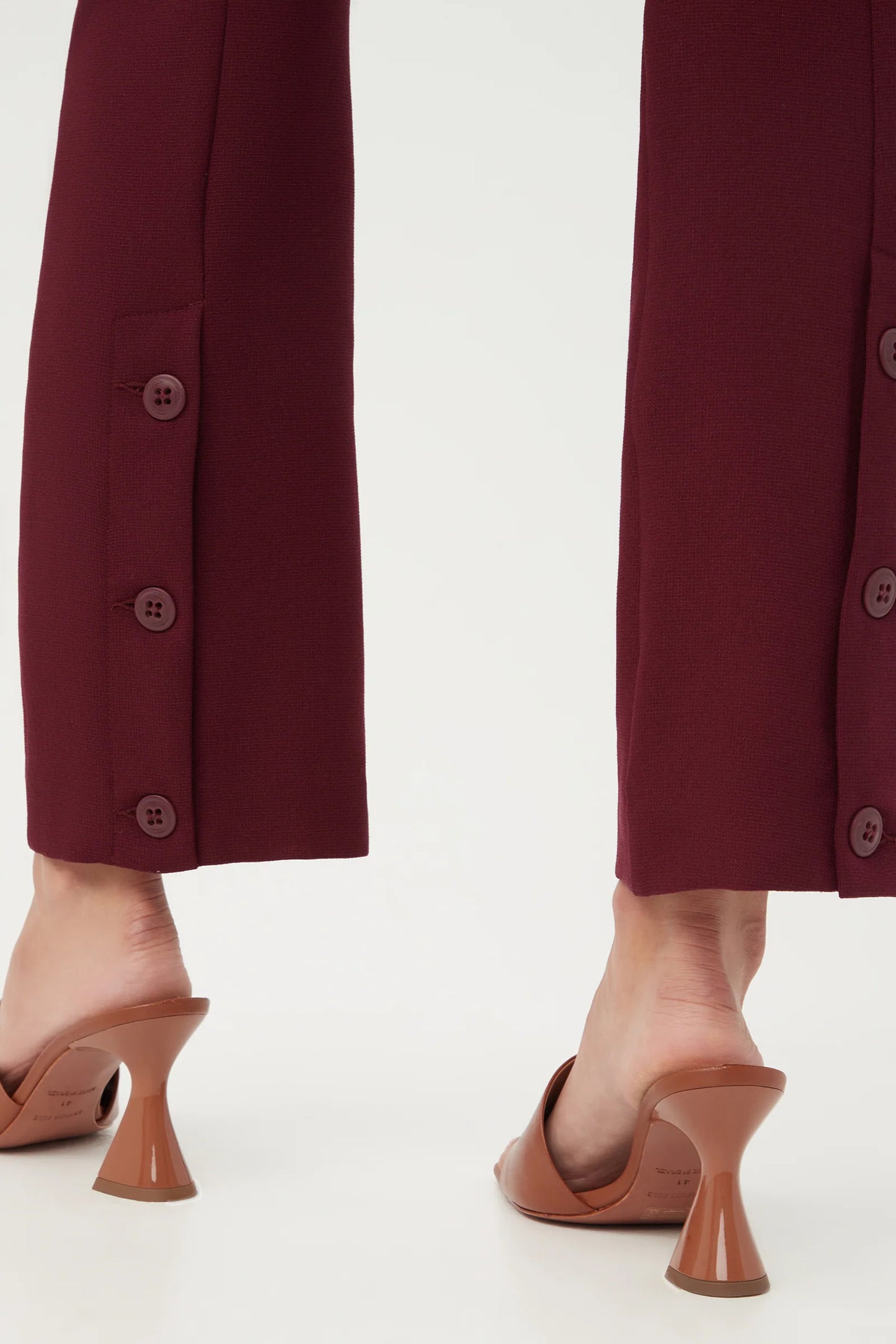 Highland Park Pant by Trina Turk in Bryant Park Bordeaux