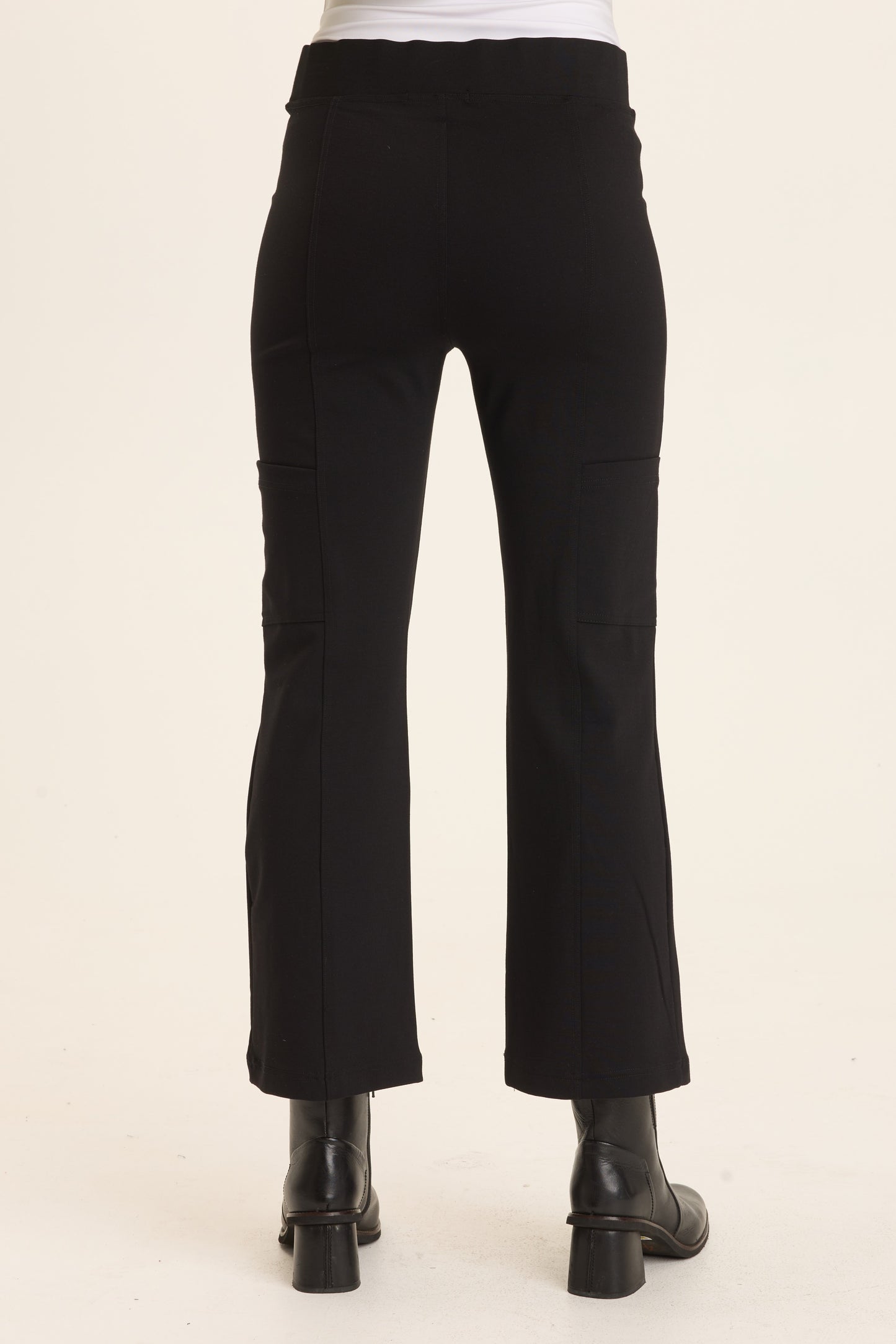 Barcelona Flare Leg Pant by Wearables in Black