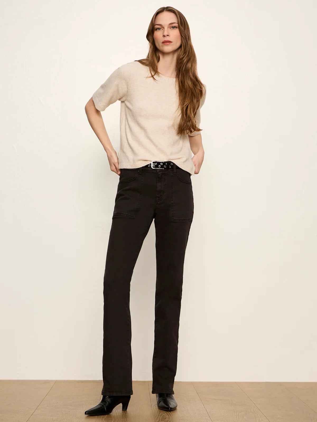 Perfect Sweater Tee by Sanctuary in Heather Dark Bone