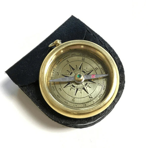 Peter Pan Compass with Leather Pouch by Sugarboo