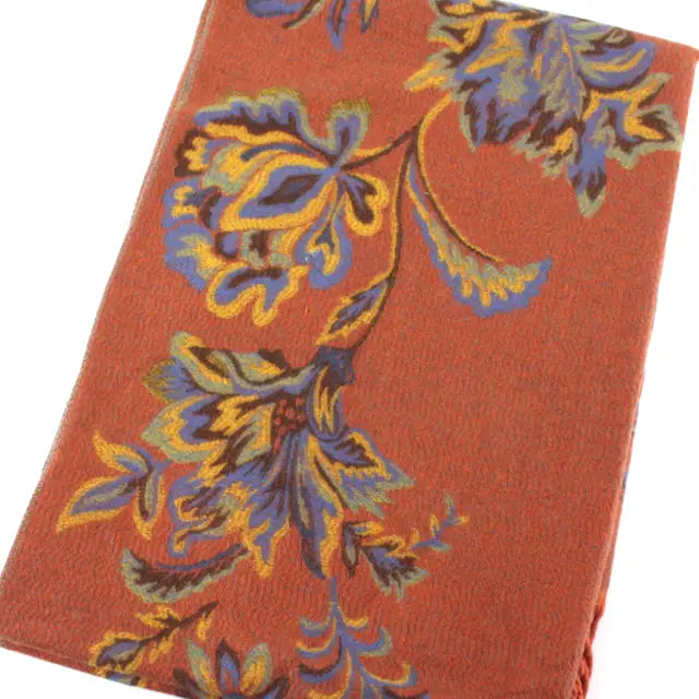 Floral Scarf by Pretty Persuasions in Orange