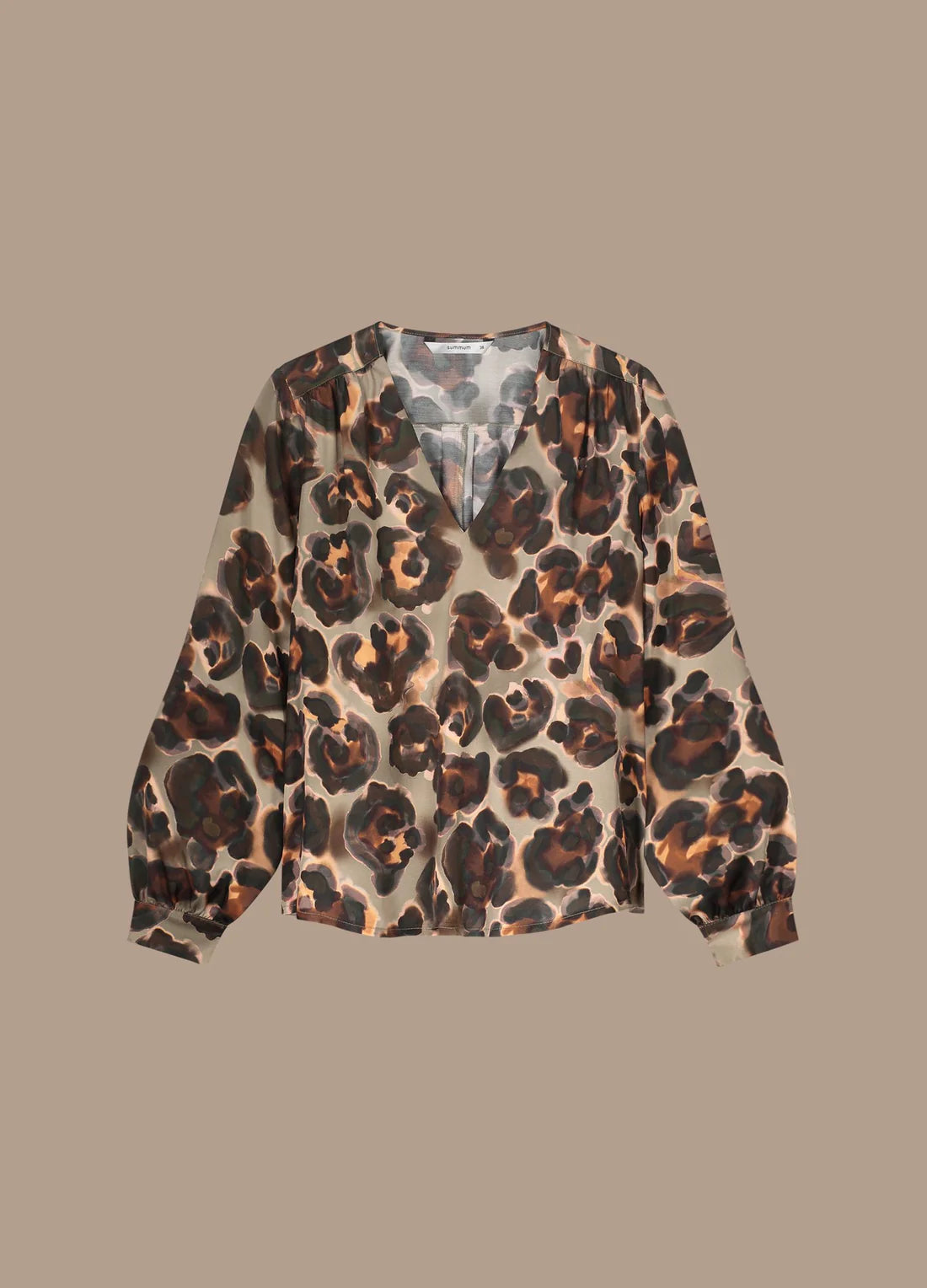 V-neck Animal-Print Top by Summum