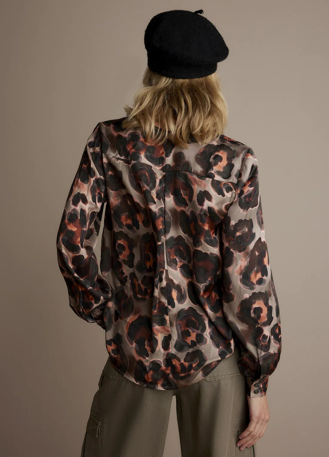 V-neck Animal-Print Top by Summum