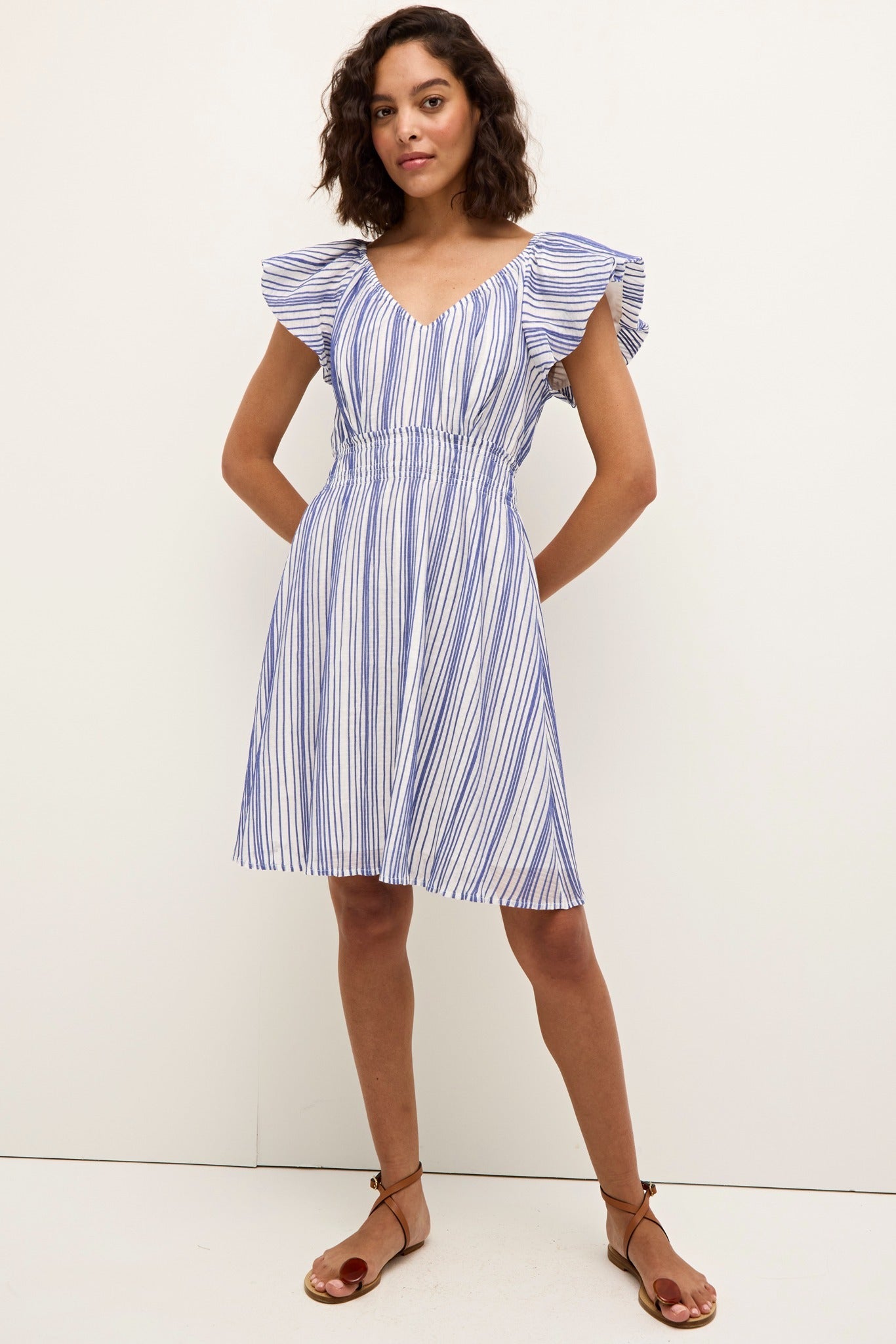 Emilia Dress by Marie Oliver in Dazzling Stripe