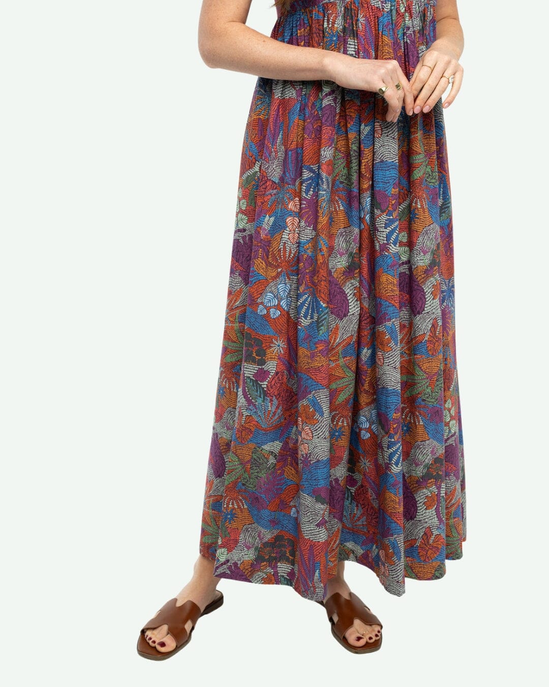 Jenny Maxi Dress by Briton Court in Burgundy Rose