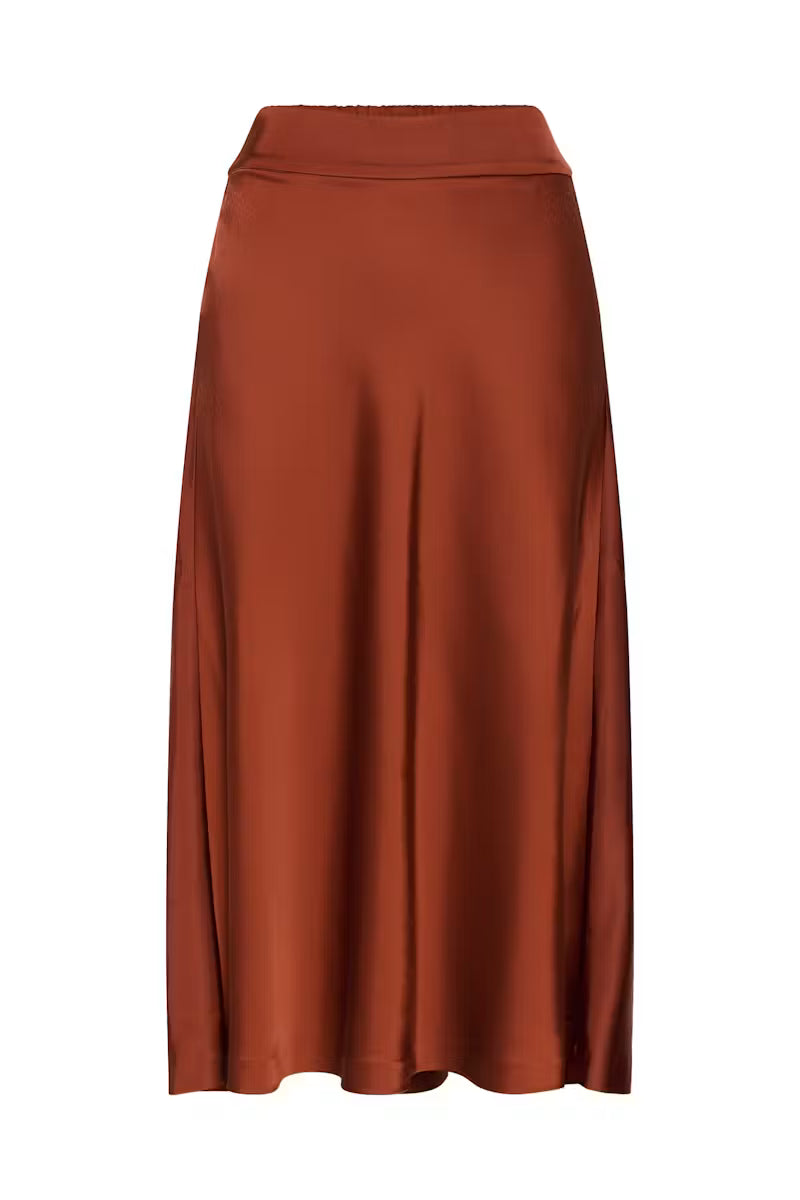 Zilky Skirt by InWear in Brandy Brown