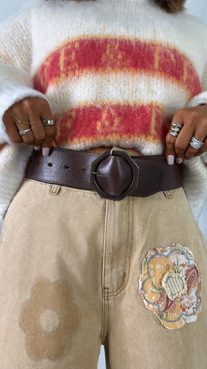 Dreampath Belt by Bed Stu in Teak Dip Dye