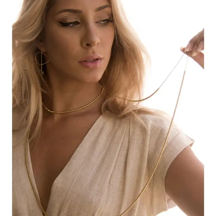 Lages Necklace by Creative Brazil in Gold