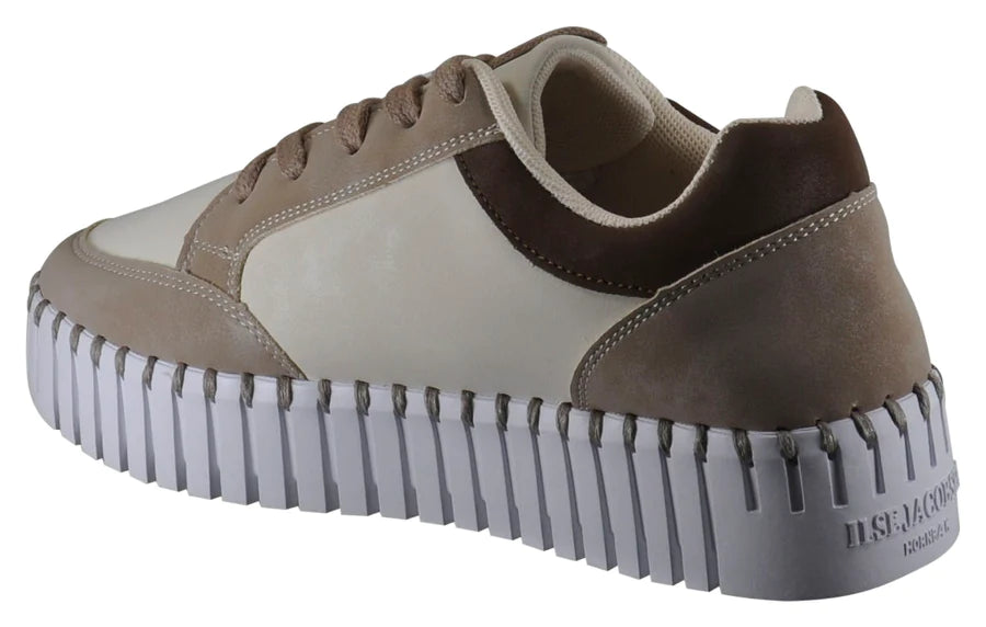 Tulip Lace-Up Sneaker by Ilse Jacobsen in Lily White