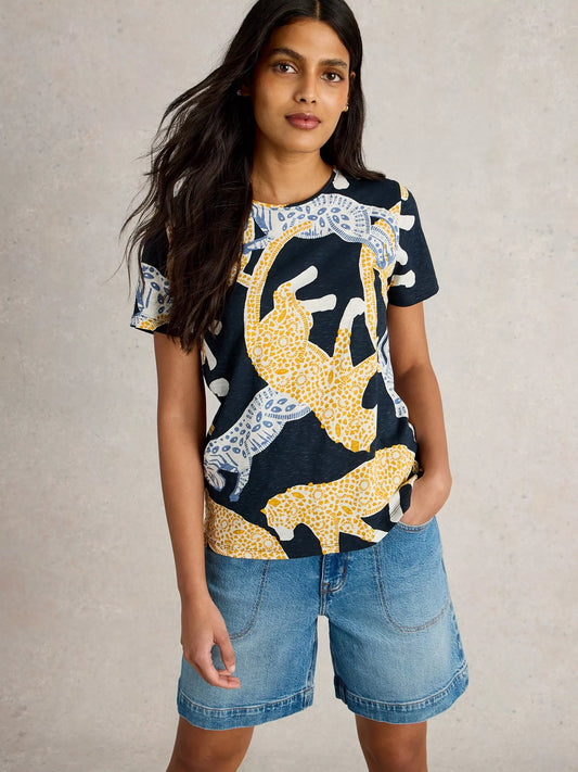 Abbie Tee by White Stuff in Navy