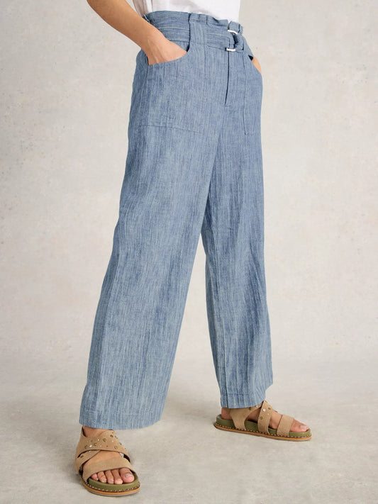 Teakie Stripe Trouser by White Stuff in Blue