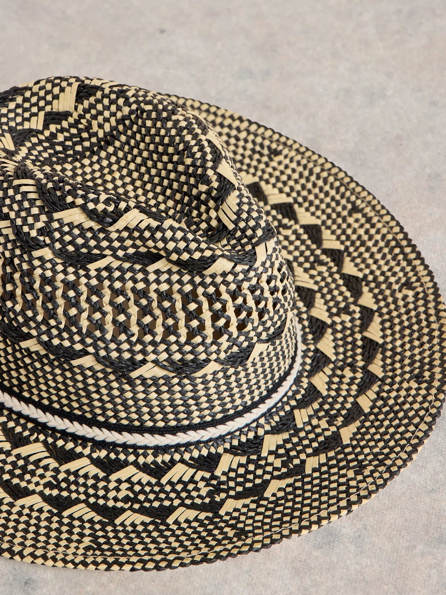 Mosaic Fedora by White Stuff in Black