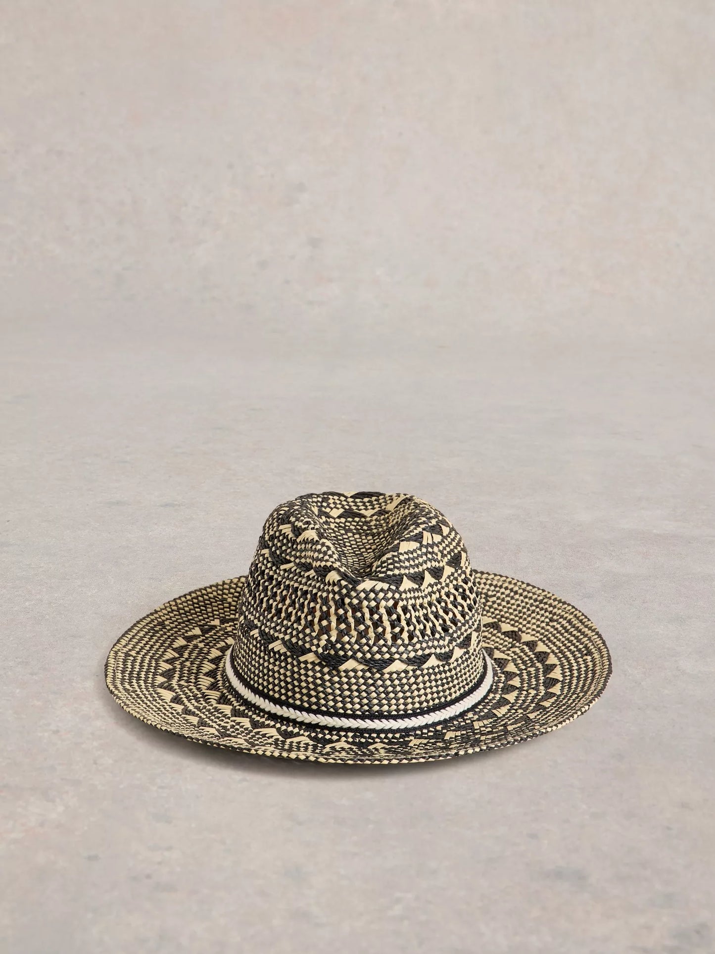 Mosaic Fedora by White Stuff in Black