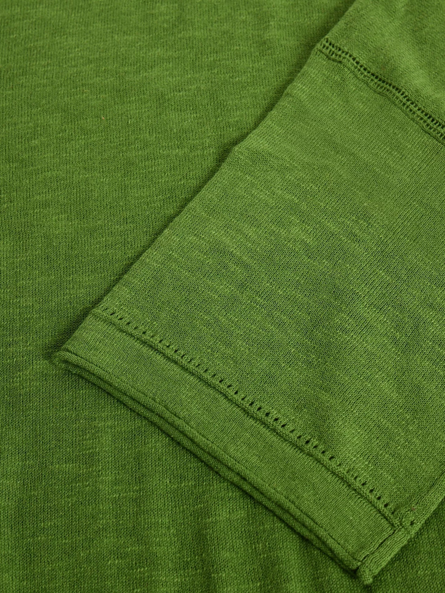 Kate Linen Blend Tee by White Stuff in Bright Green