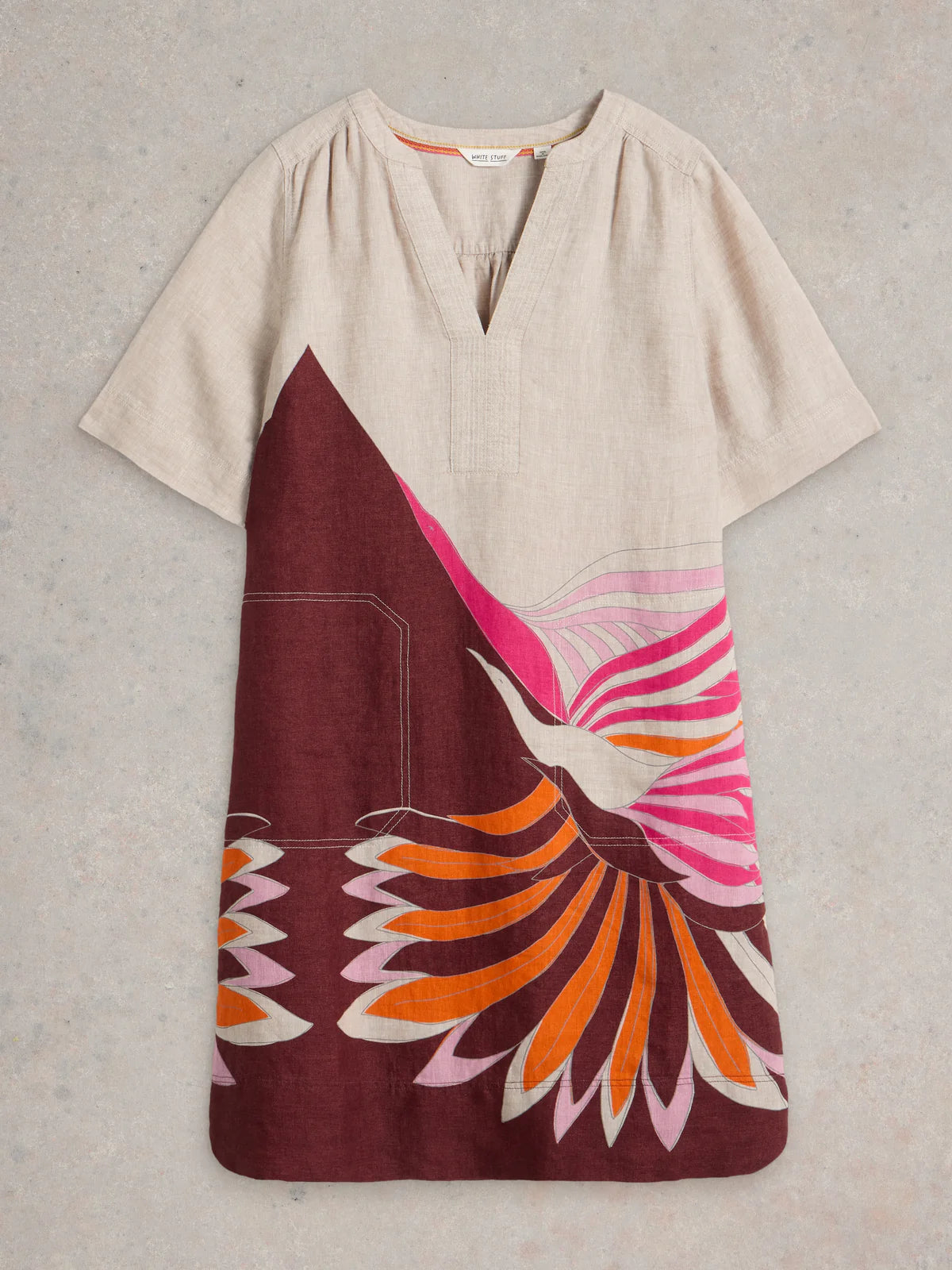June Linen Dress by White Stuff in Natural