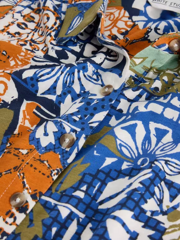 Rua Jersey Shirt Dress by White Stuff in Orange Multi