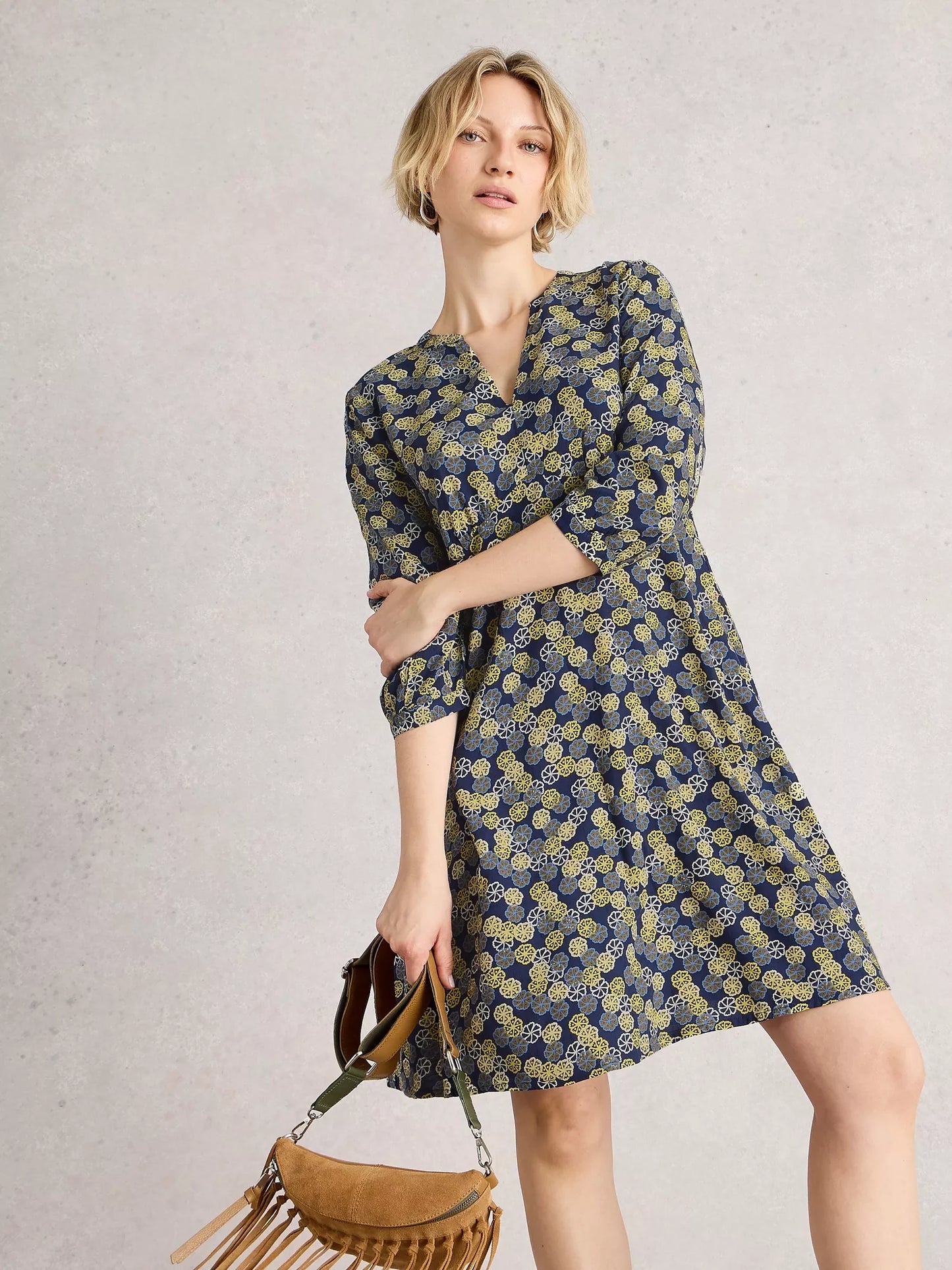 Frances Dress by White Stuff in Navy