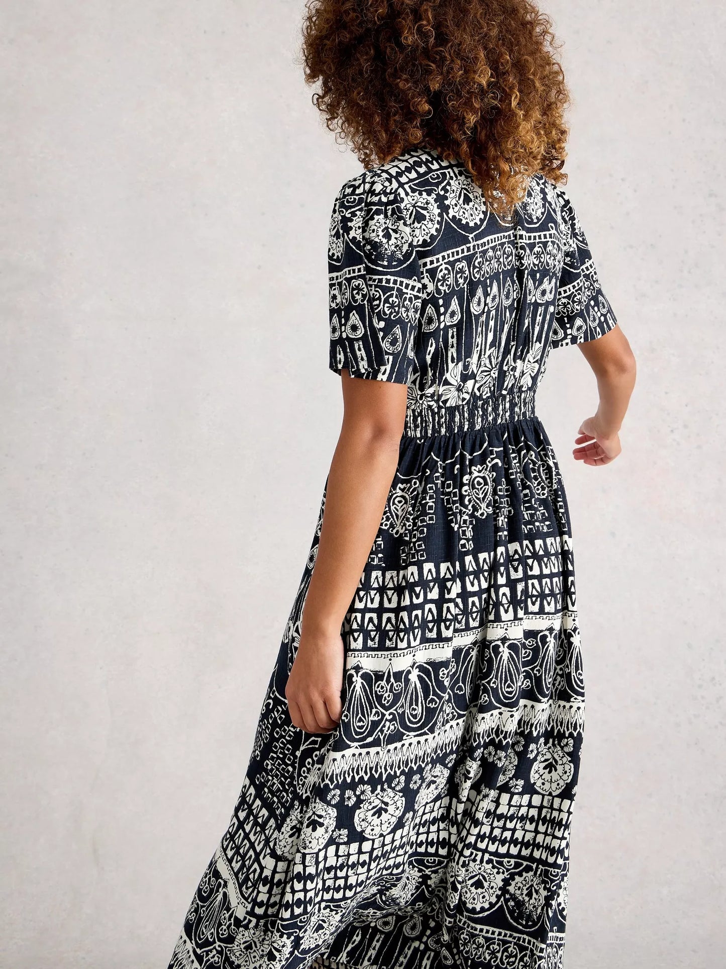 Lucy Midi Dress by White Stuff in Navy