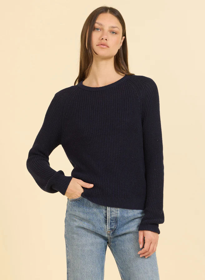 Raleigh Pullover by One Grey Day in Navy