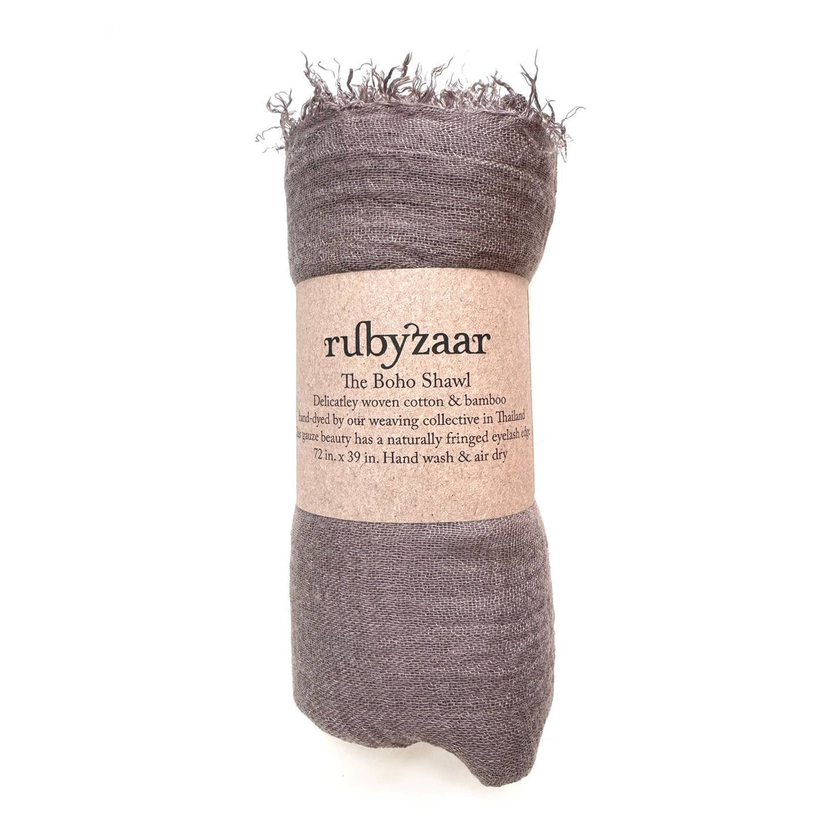 Boho Shawl by Rubyzaar in Taupe