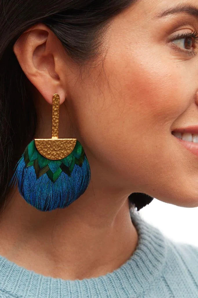 Tucket Blue Grecian Earrings by Brackish