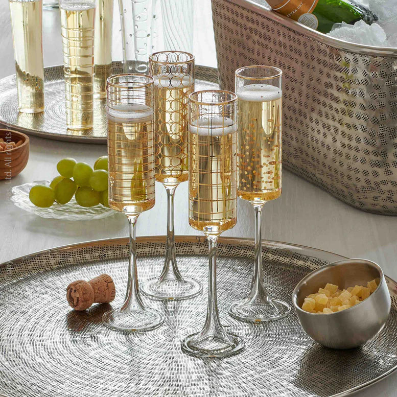 Kyra™ champagne flute by Design Ideas
