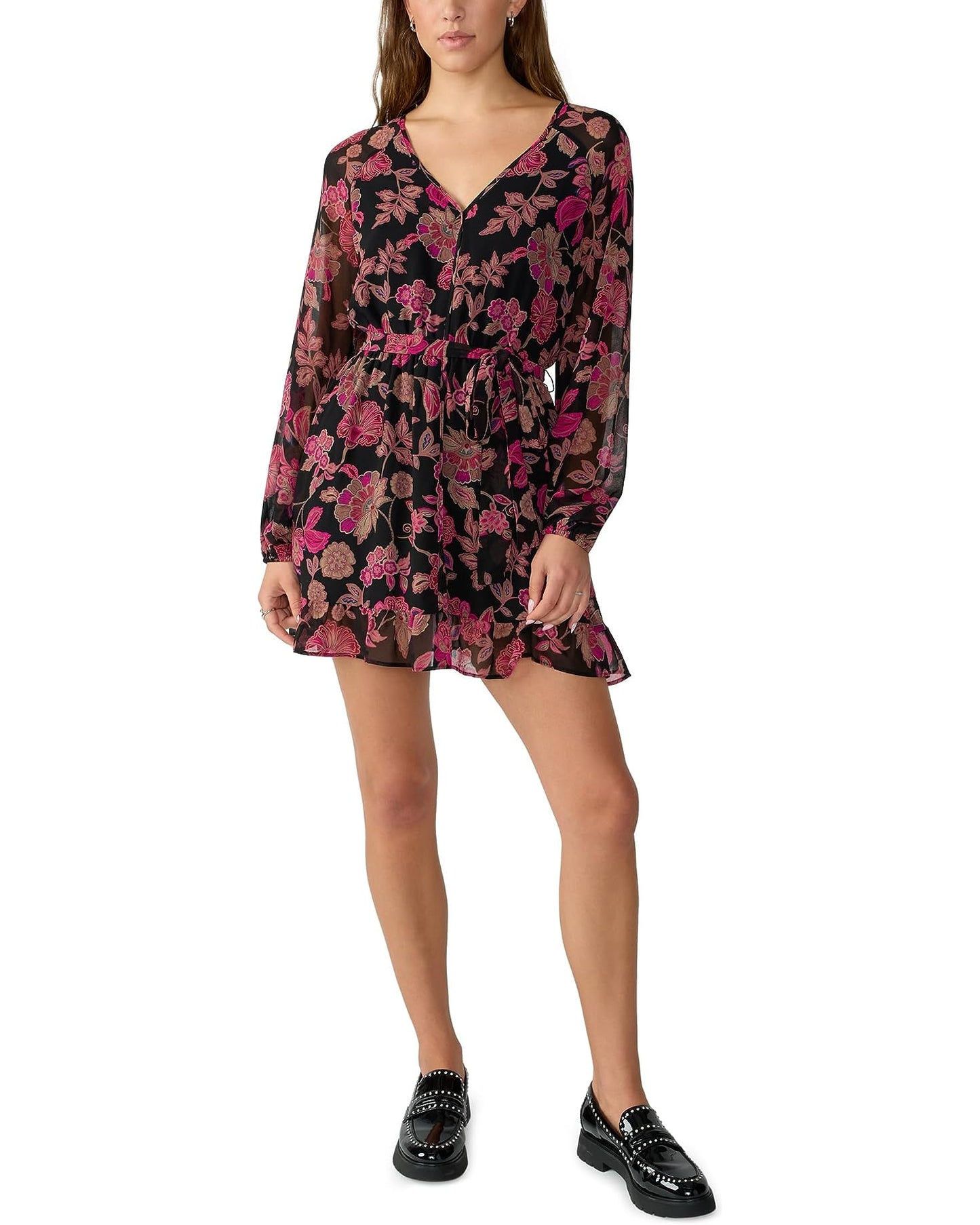Printed Sensation Soft Dress by Sanctuary in Cranberry Bloom