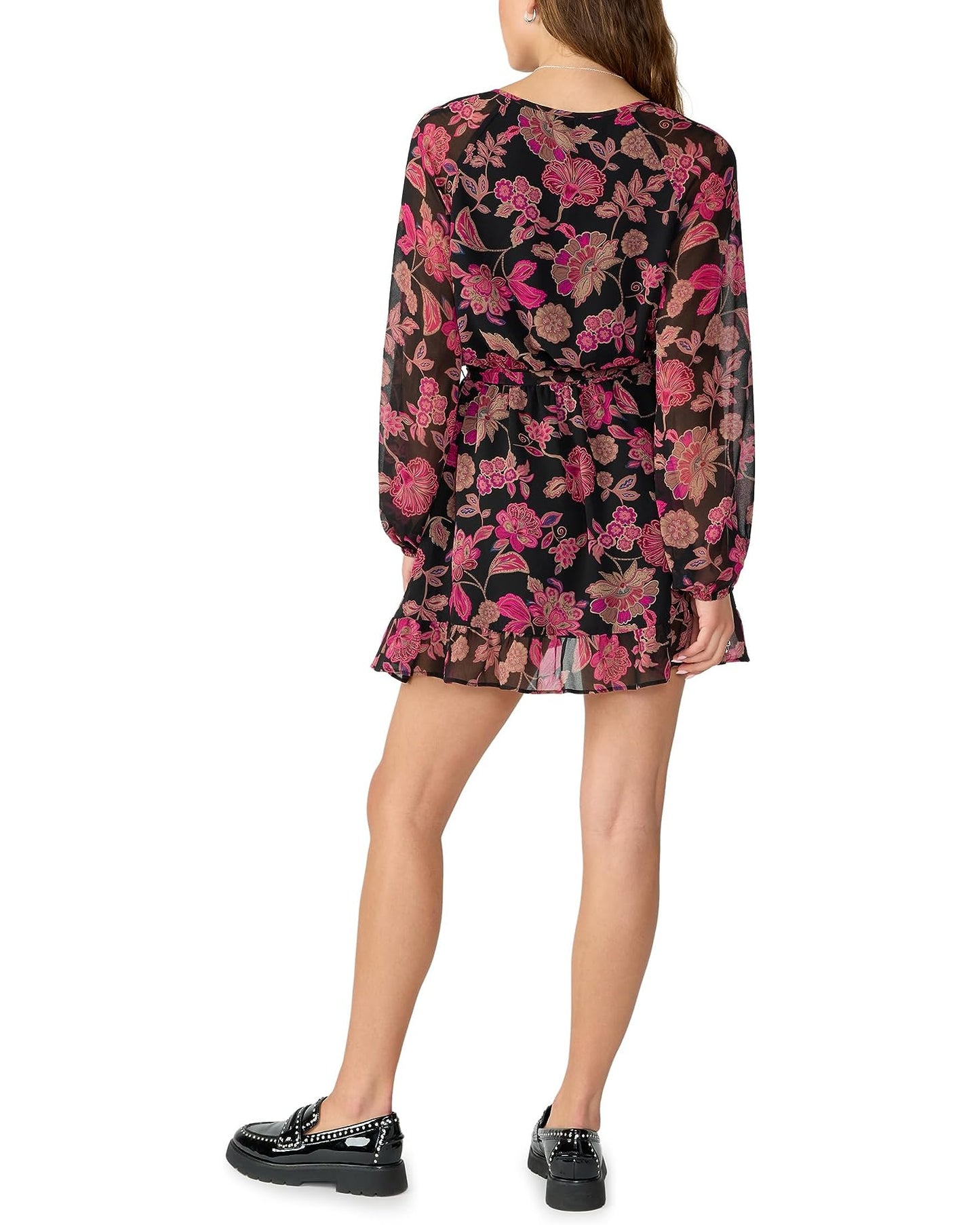 Printed Sensation Soft Dress by Sanctuary in Cranberry Bloom
