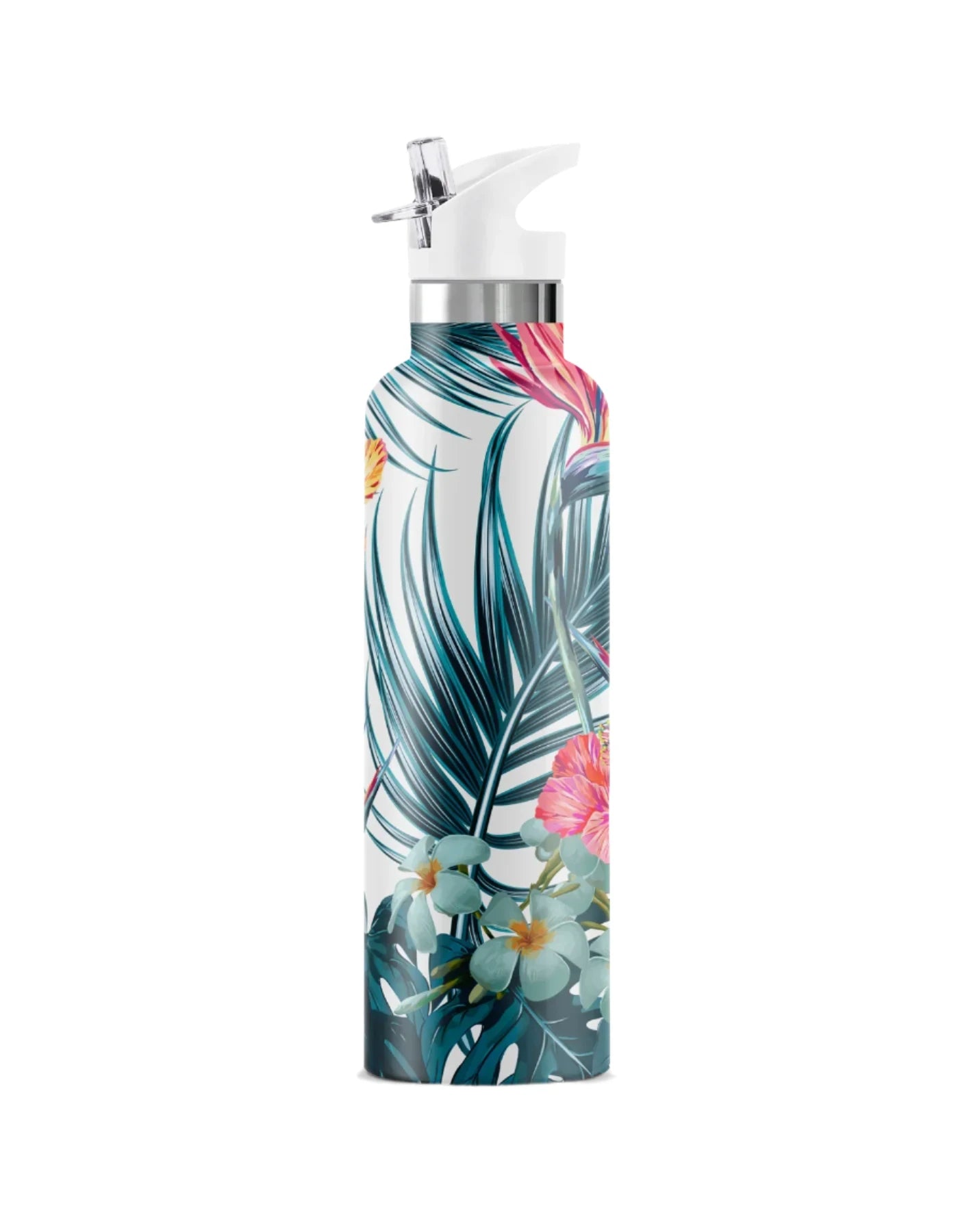 25oz Insulated Flask Water Bottle by My Bougie Bottle in Hibiscus