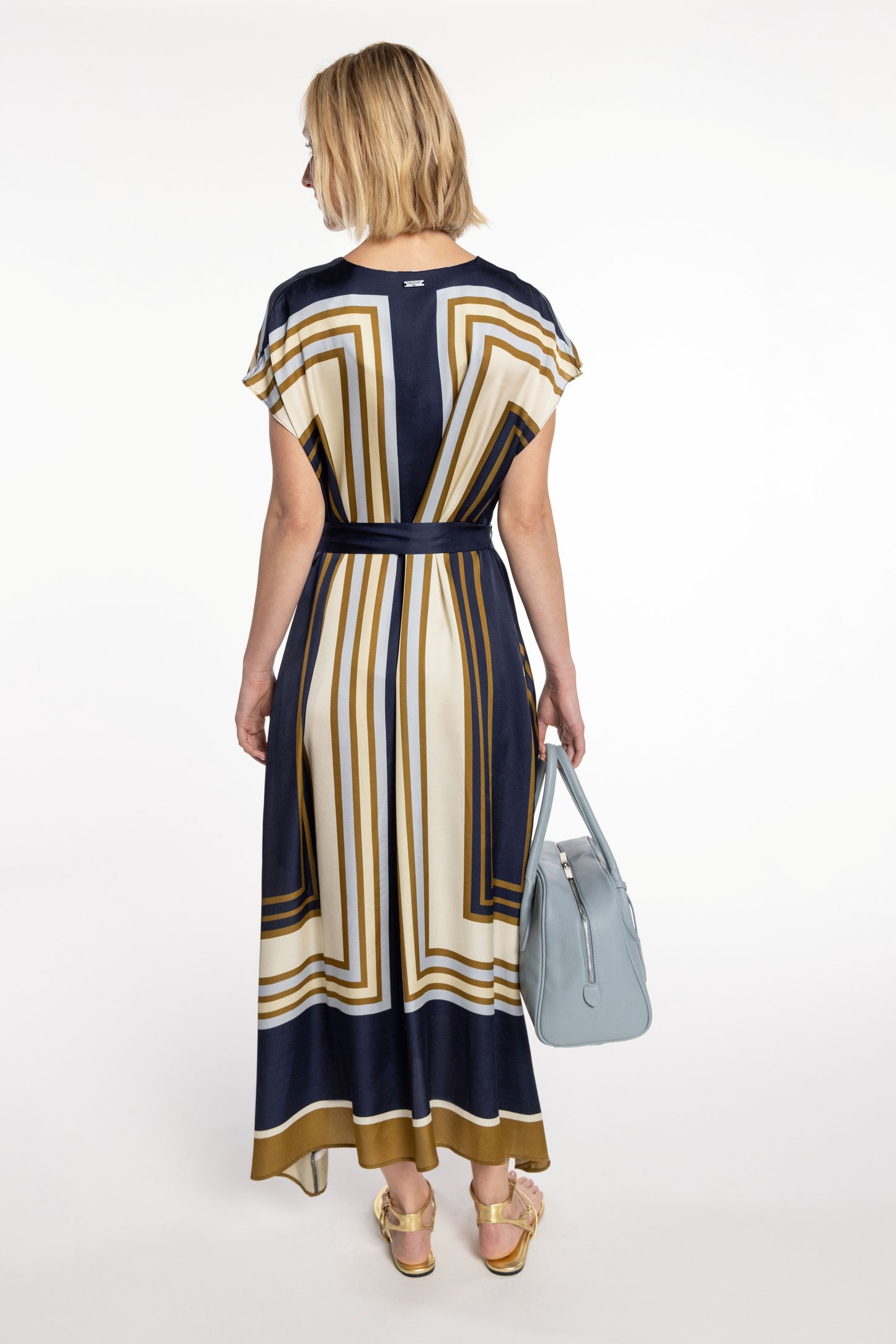 Dress by Naulover in Blue and Yellow