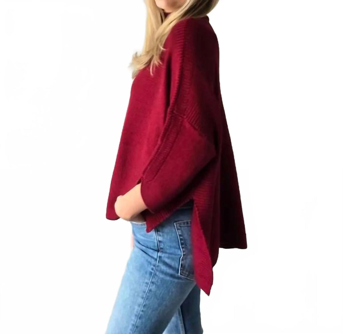 Boho Sweater by Kerisma in Cherry Red