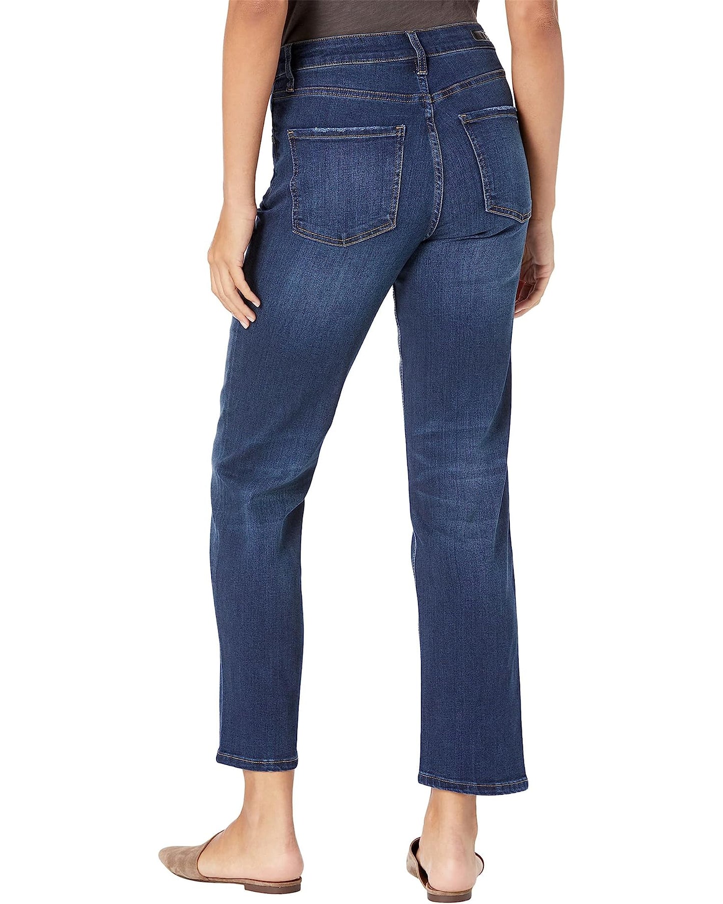 Elizabeth High-Rise Fab AB Straight Pant by Kut from the Kloth in Resounding