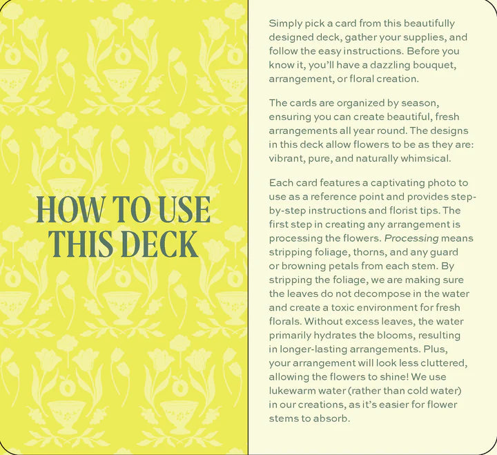 Floral Project Deck by Chronicle Books