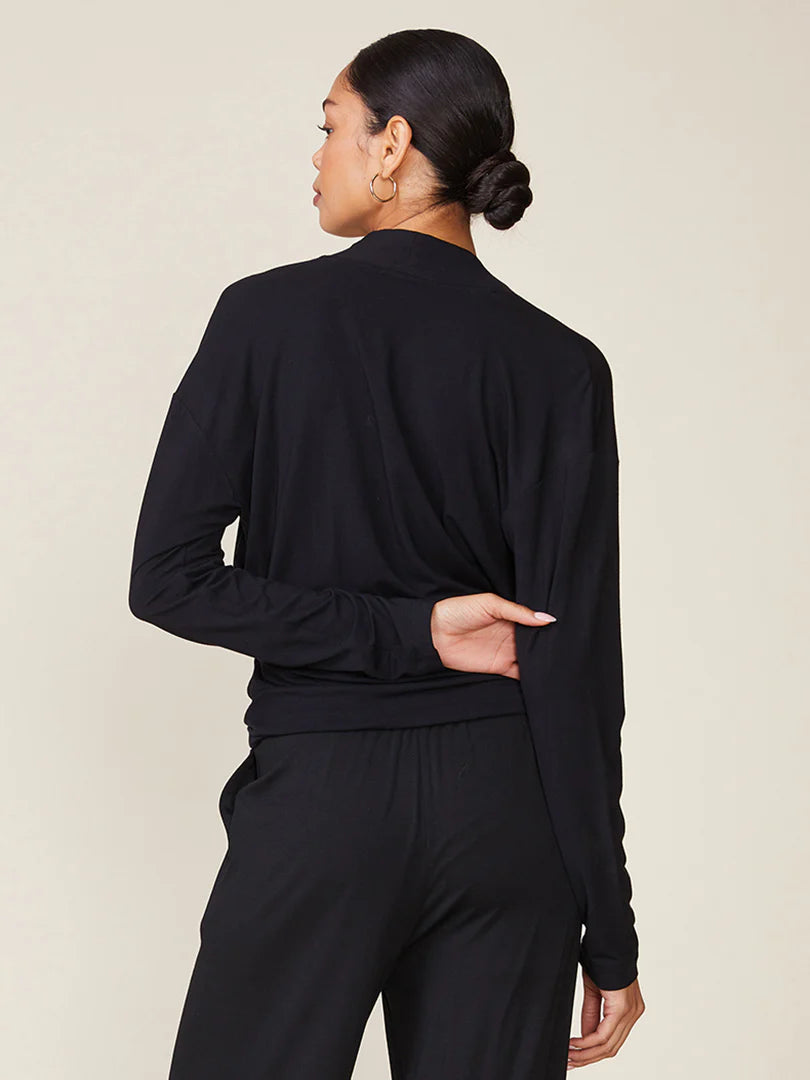 Legendary Wrap Top by ANTHEM the label in Black