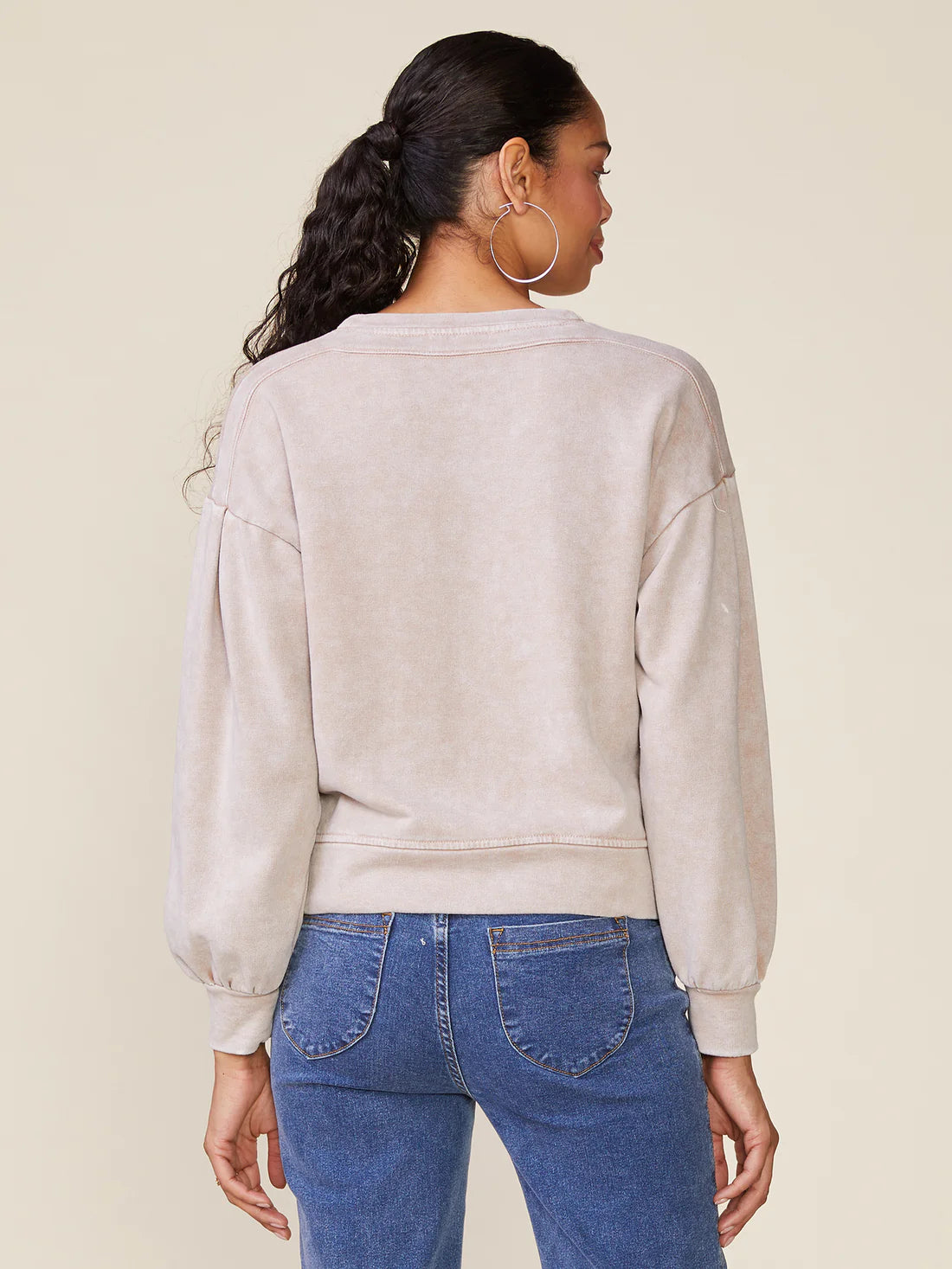 Drop Shoulder Duet Pullover by ANTHEM the label in Beaver